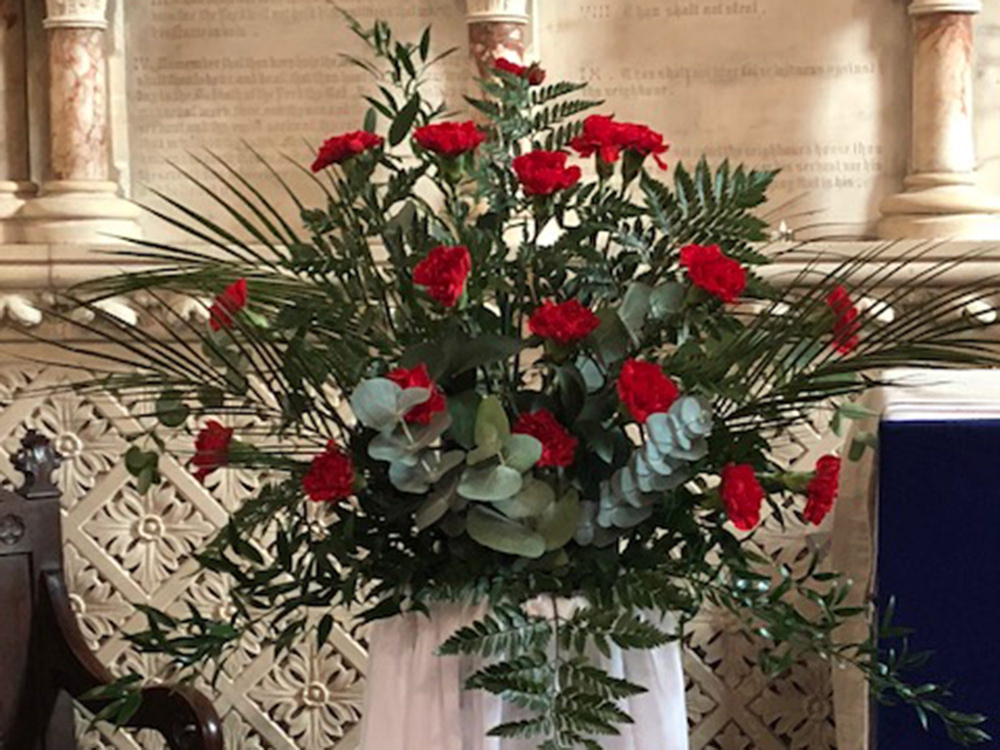 Flowers at St Mark's Church