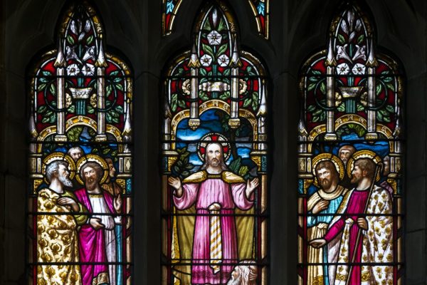 Stained glass window at St Mark's Chruch