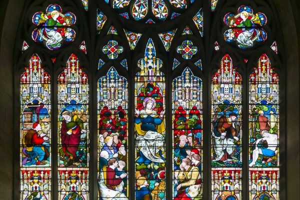 Stained glass window at St Mark's Church